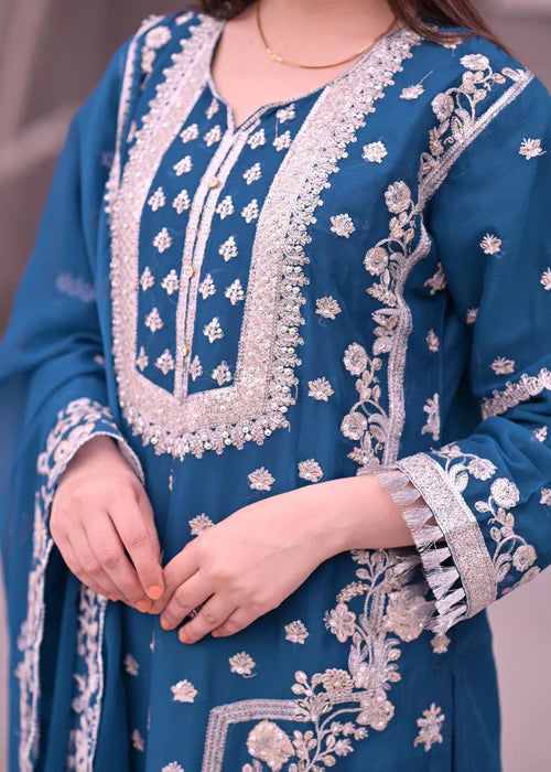 Pashmina Sapphire Blue