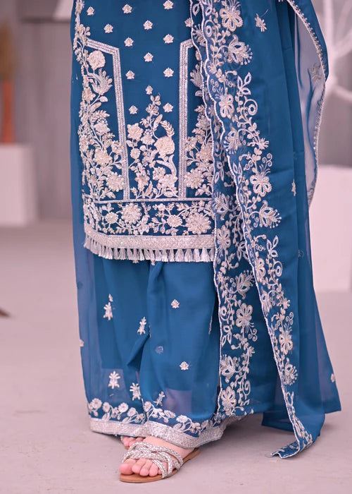 Pashmina Sapphire Blue