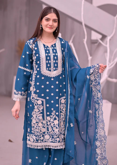 Pashmina Sapphire Blue